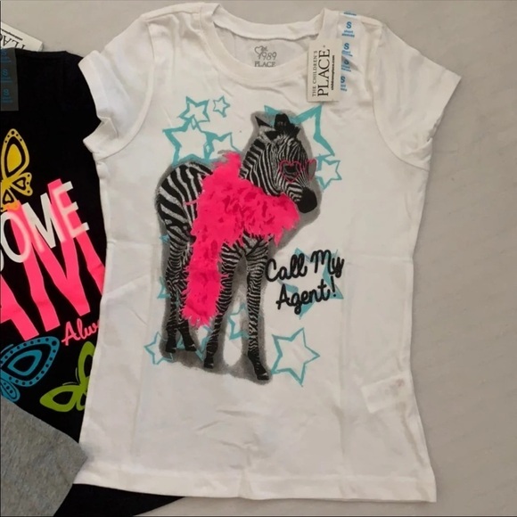 (NWT) The Children’s Place Girl's (3) T-Shirt Bundle, Size: 5/6 - Picture 4 of 9